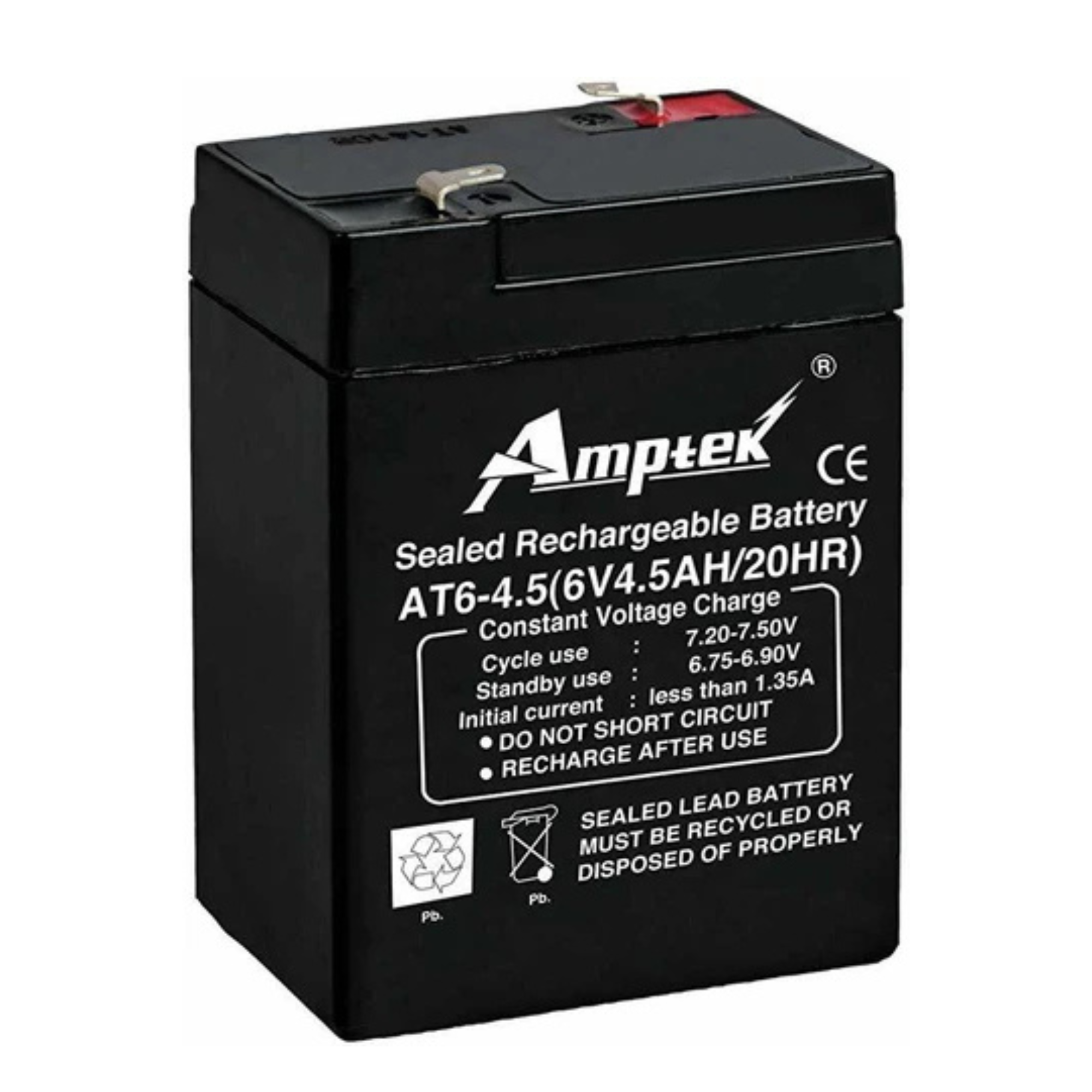 6V 4.5AH Rechargeable Lead Acid Battery